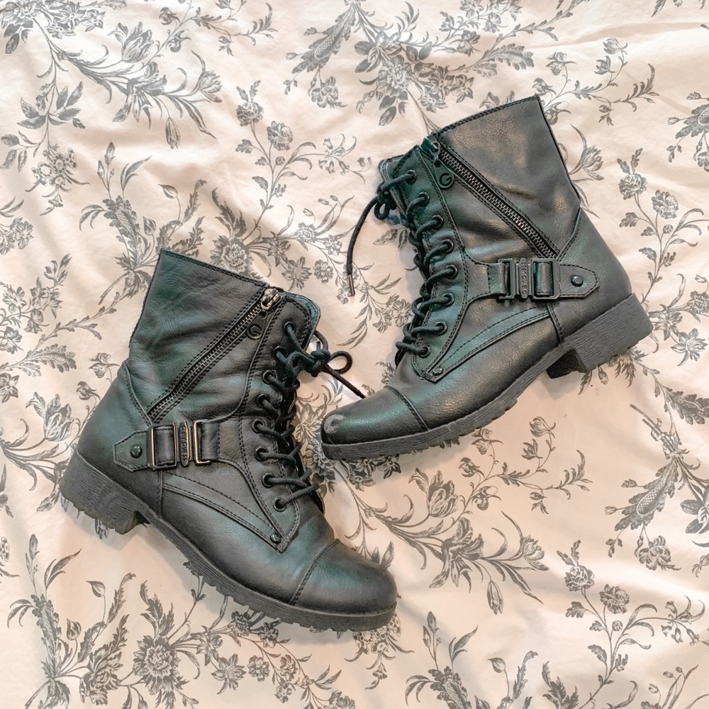 G by Guess Combat Boots
